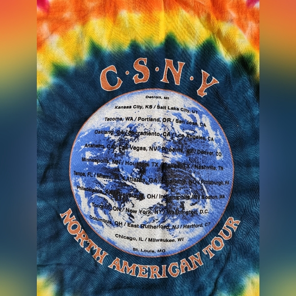 Crosby, Stills, Nash and Young 2000 band tshirt - Picture 5 of 6